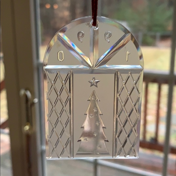 Waterford Crystal Vintage Christmas tree holiday Xmas keepsake ornament 1990 - Picture 4 of 7